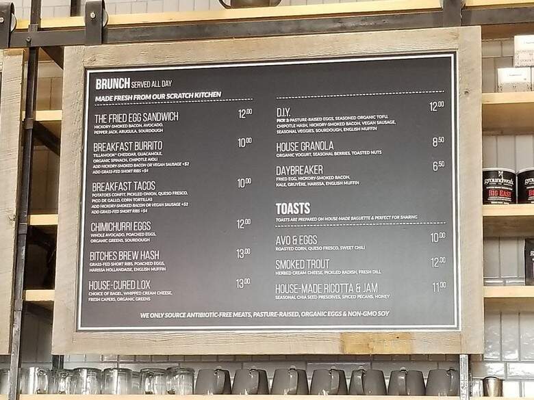 Groundwork Coffee Co. - Los Angeles, CA menu_pic
