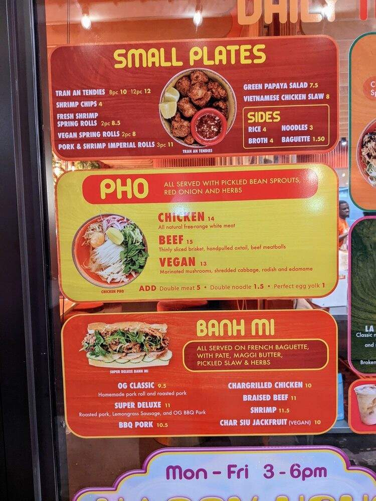 TRAN AN - Miami, FL menu_pic