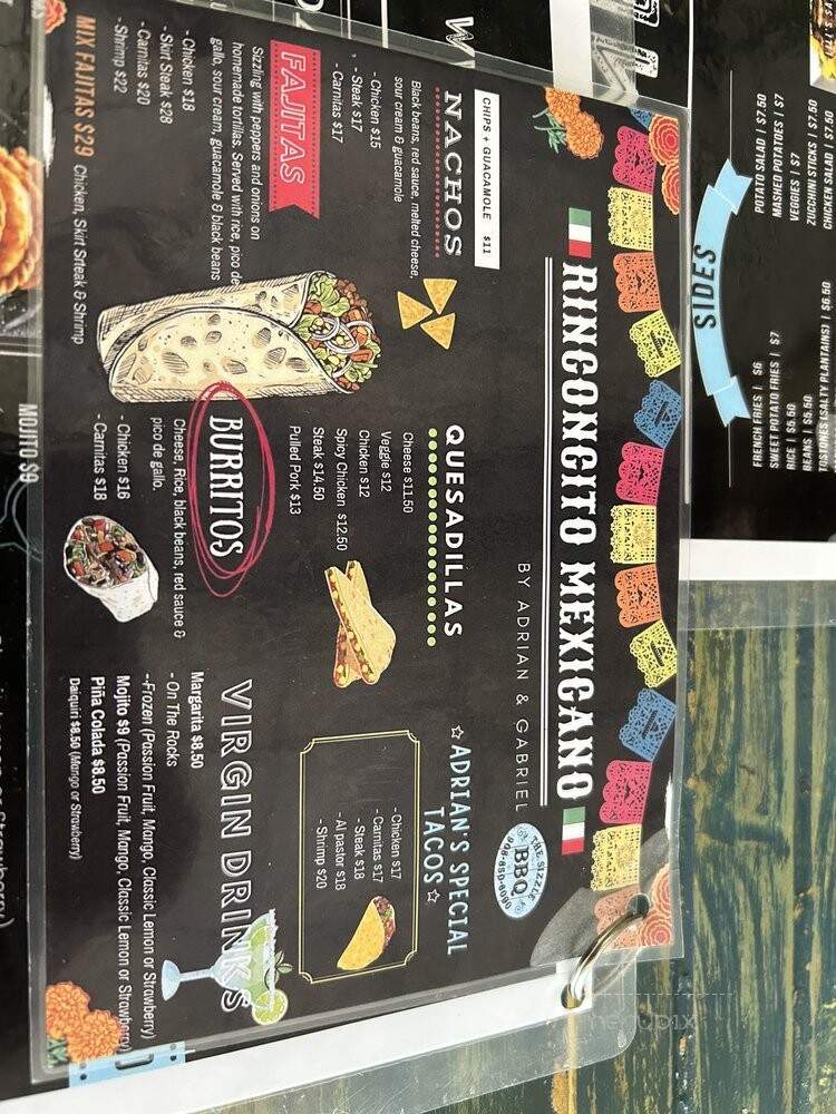 The Sizzle BBQ - Hackettstown, NJ menu_pic