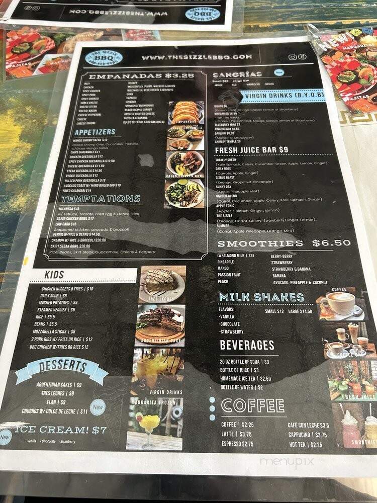 The Sizzle BBQ - Hackettstown, NJ menu_pic