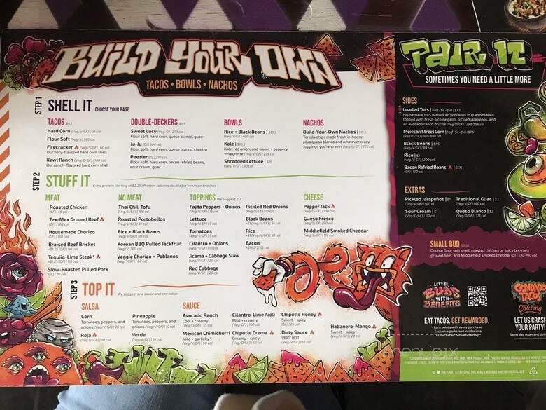 Condado Tacos - Indianapolis, IN menu_pic