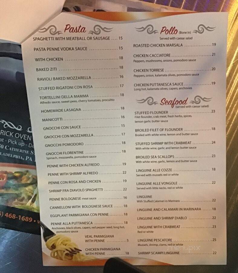 O Sole Mio - Philadelphia, PA menu_pic