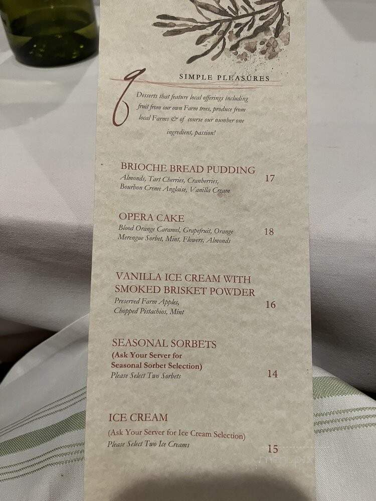 Quiessence At The Farm - Phoenix, AZ menu_pic