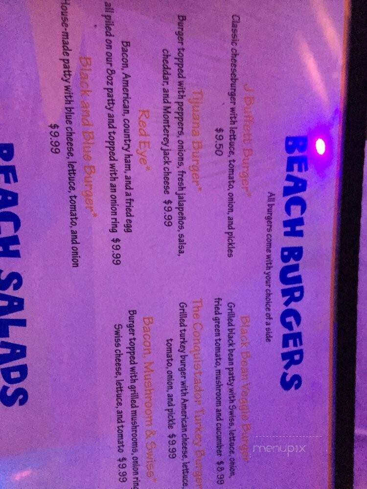City Beach - Richmond, VA menu_pic
