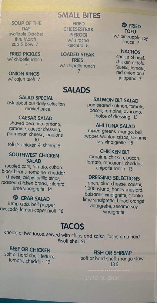 The Water Tree Cafe - Myrtle Beach, SC menu_pic