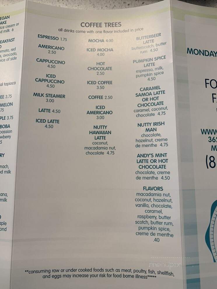 The Water Tree Cafe - Myrtle Beach, SC menu_pic
