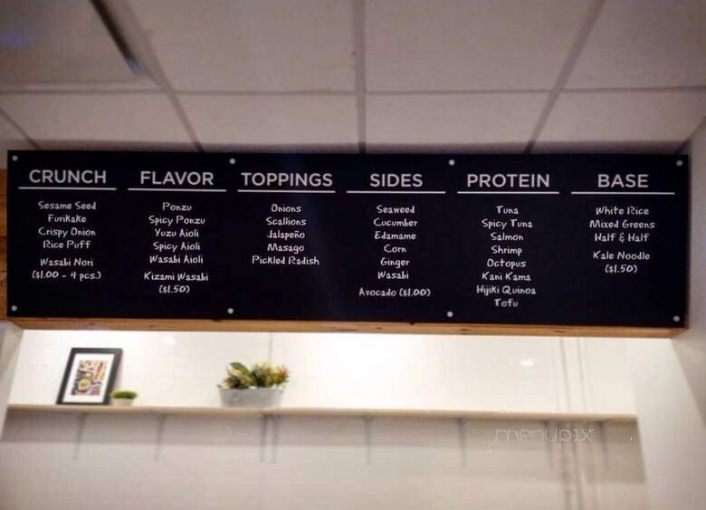 Poke Nagomi - New Brunswick, NJ menu_pic