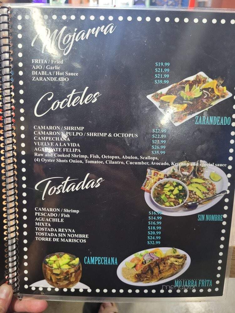Mariscos Del Rey - Fresno, CA menu_pic