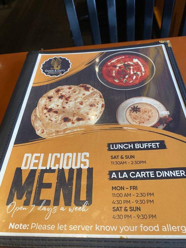 Cumin & Curry - Columbus, OH menu_pic