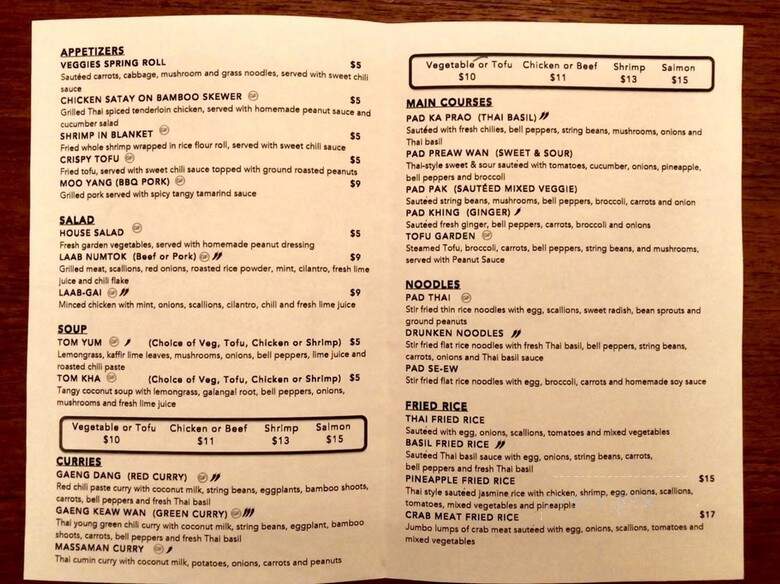 MAMA Thai - Lansdale, PA menu_pic