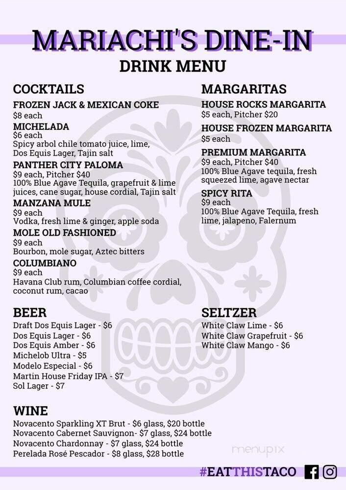 Mariachi's Dine-In - Fort Worth, TX menu_pic