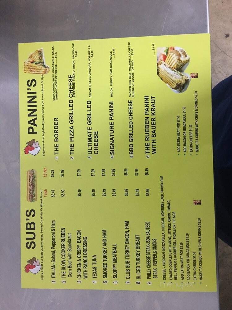 Randolph Deli - San Antonio, TX menu_pic