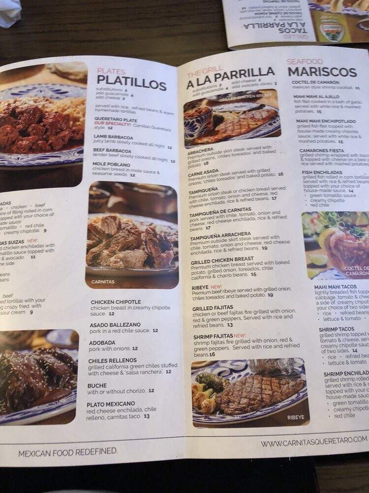 Carnitas Queretaro - El Paso, TX menu_pic