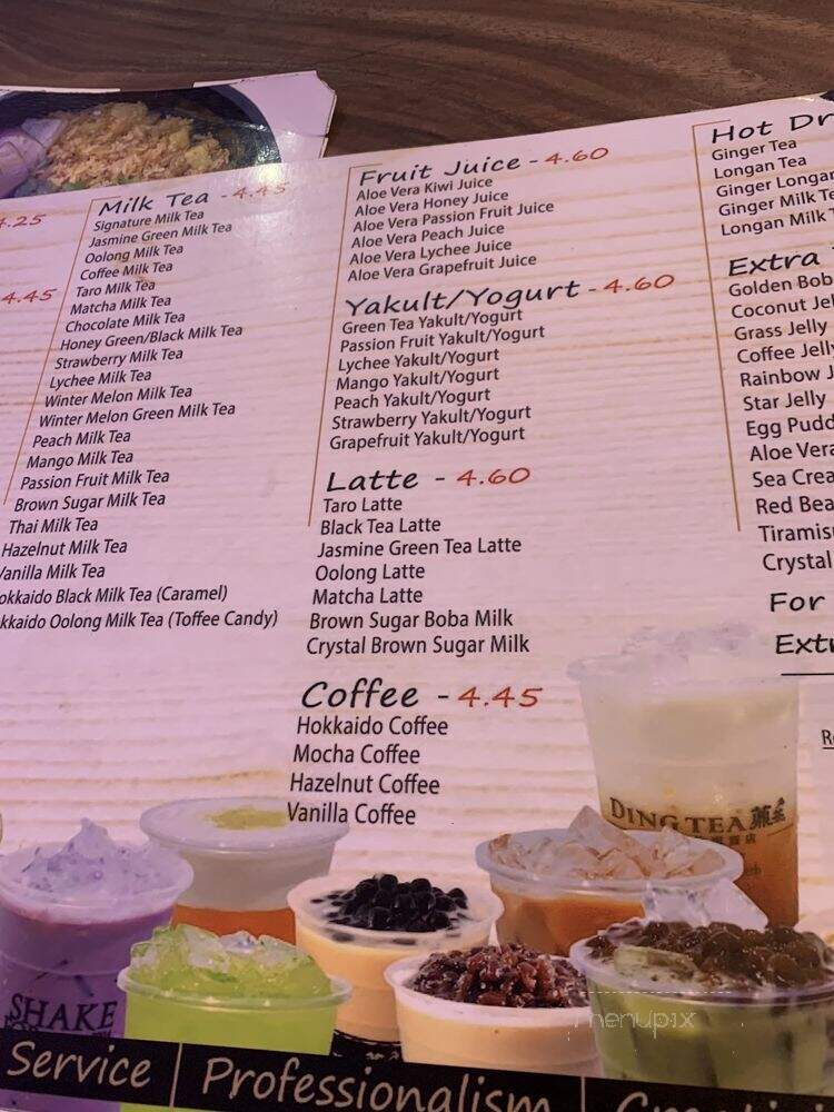 Ding Tea Near Disney - Anaheim, CA menu_pic