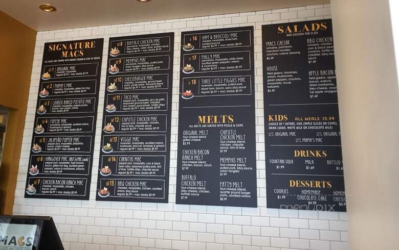Mac's - Brookfield, WI menu_pic