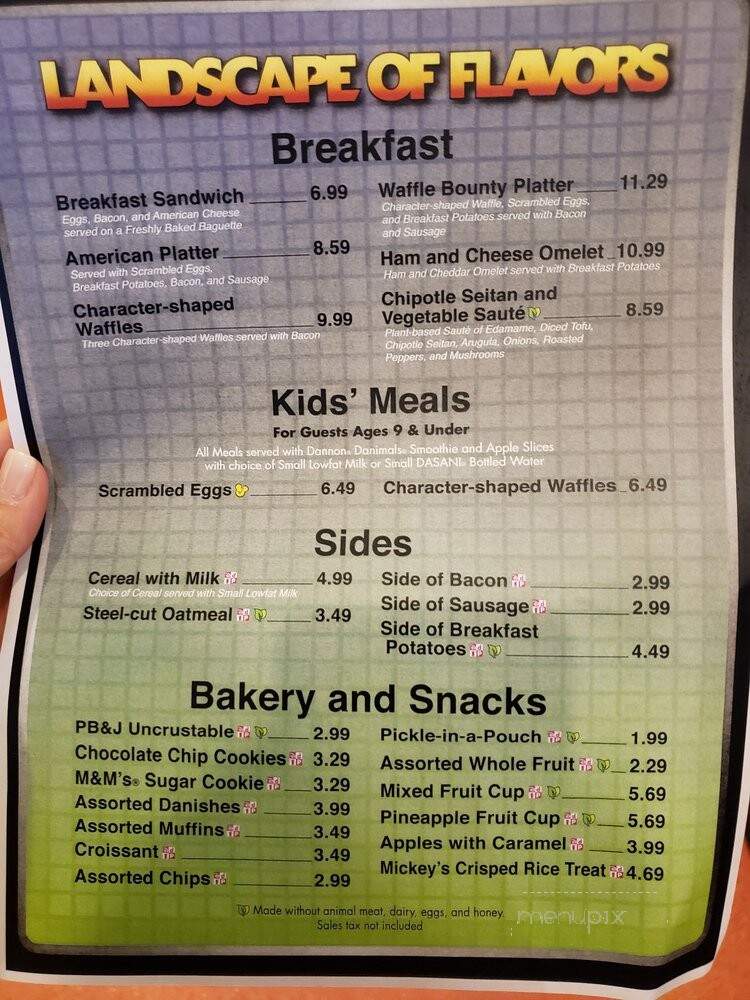 Landscape of Flavors - Orlando, FL menu_pic