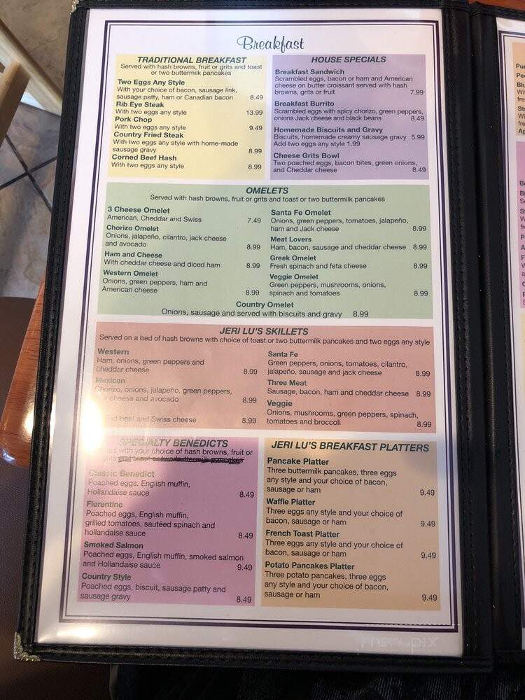 Jeri Lu's - Naples, FL menu_pic