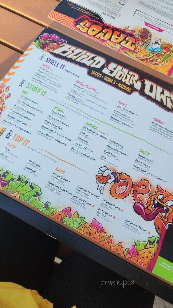 Condado Tacos - Columbus, OH menu_pic