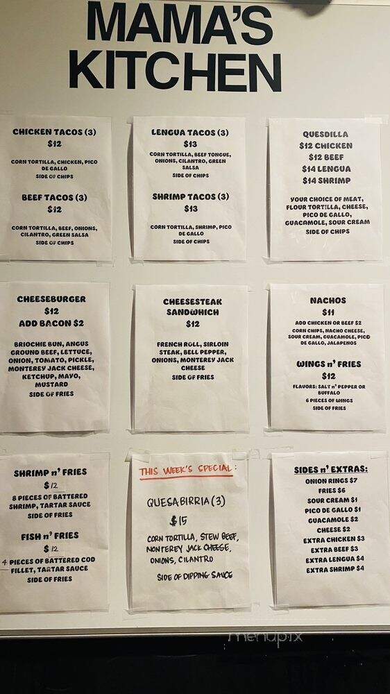 Recovery Room - San Francisco, CA menu_pic
