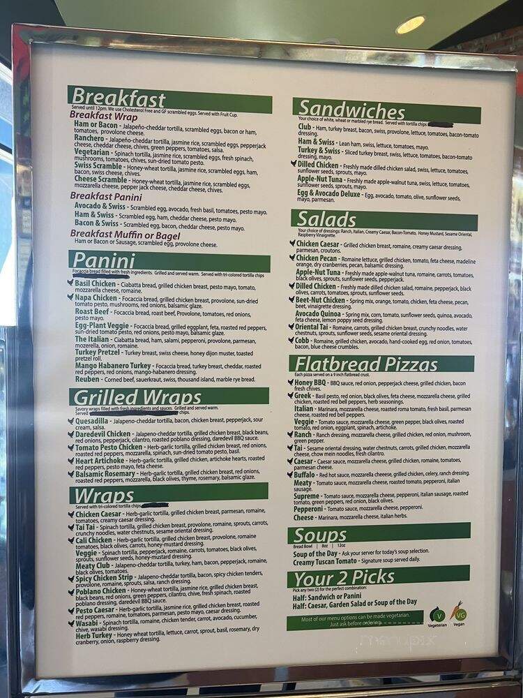 CJ's Urban Cafe - Moorpark, CA menu_pic