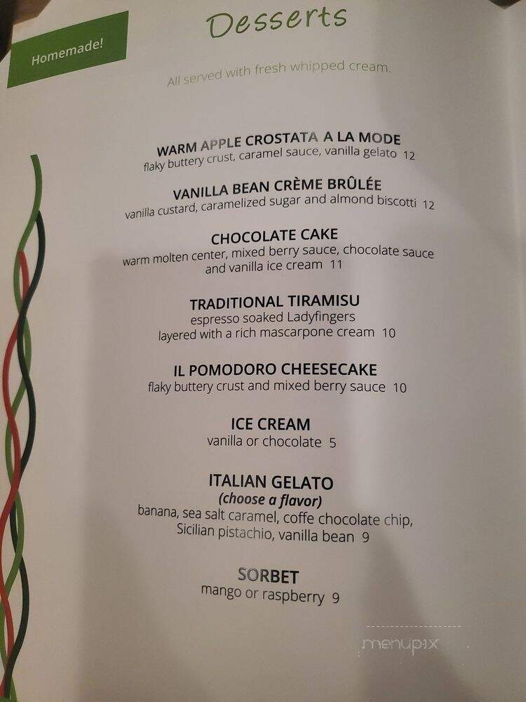 Il Pomod'Oro Restaurant & Pizzeria - East Lyme, CT menu_pic