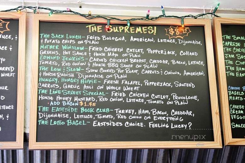 Eastside Bagel - Charleston, SC menu_pic