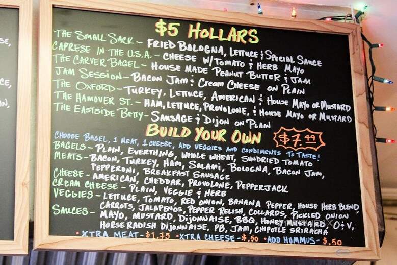 Eastside Bagel - Charleston, SC menu_pic