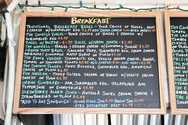 Eastside Bagel - Charleston, SC menu_pic