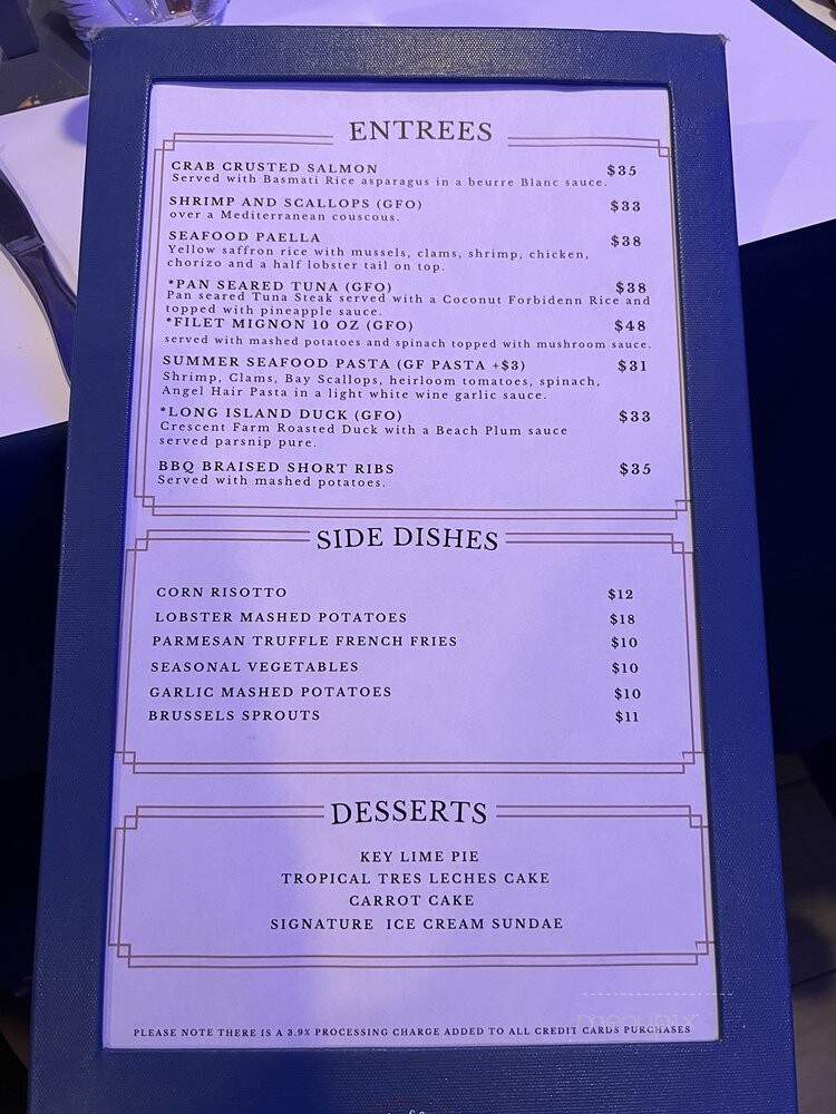 Nantuckets - Port Jefferson, NY menu_pic