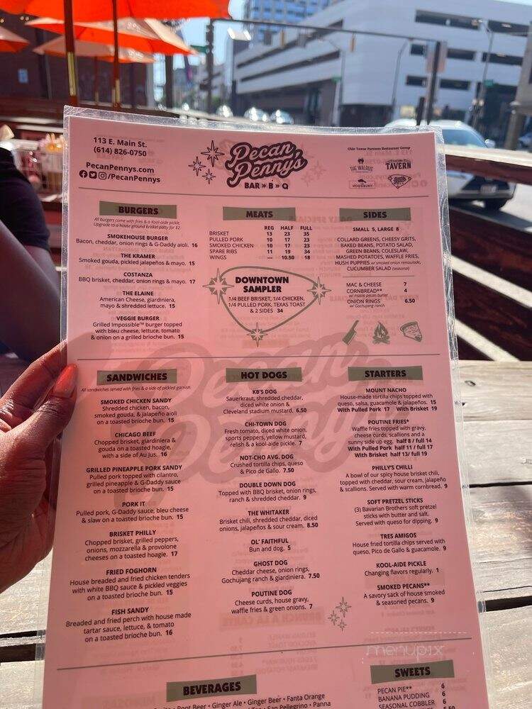 Pecan Penny's - Columbus, OH menu_pic
