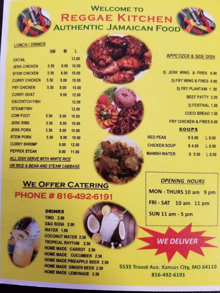 Reggae Kitchen - Kansas City, MO menu_pic