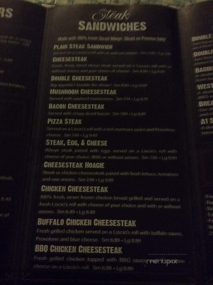Frank's Steaks & Burgers - Philadelphia, PA menu_pic