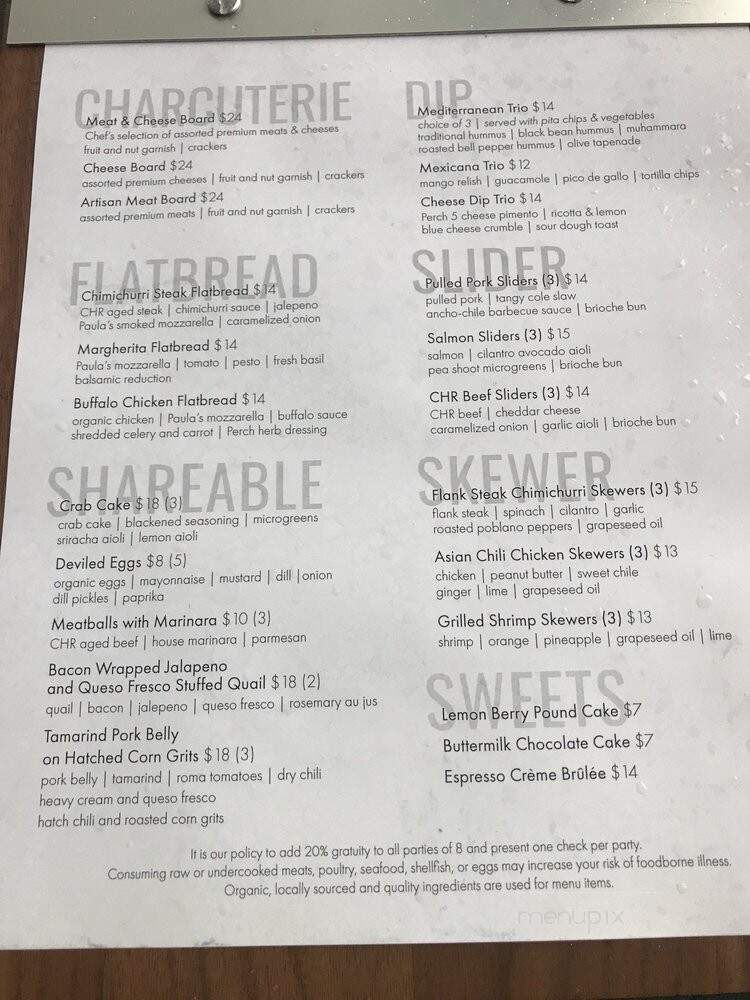 Branch & Bird - Fort Worth, TX menu_pic