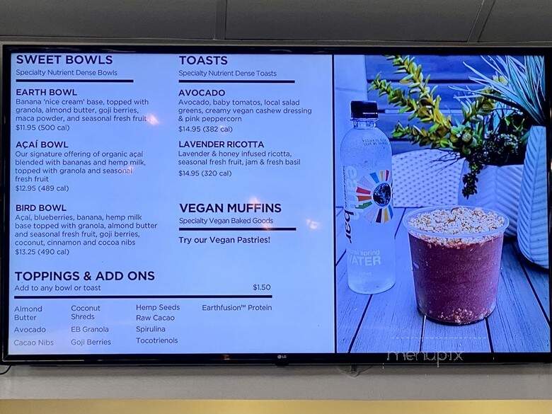 Earthbar - Santa Monica, CA menu_pic