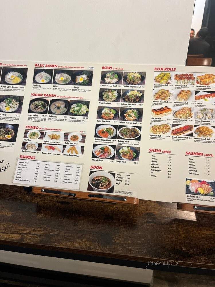 Koji Ramen - Pomona, CA menu_pic