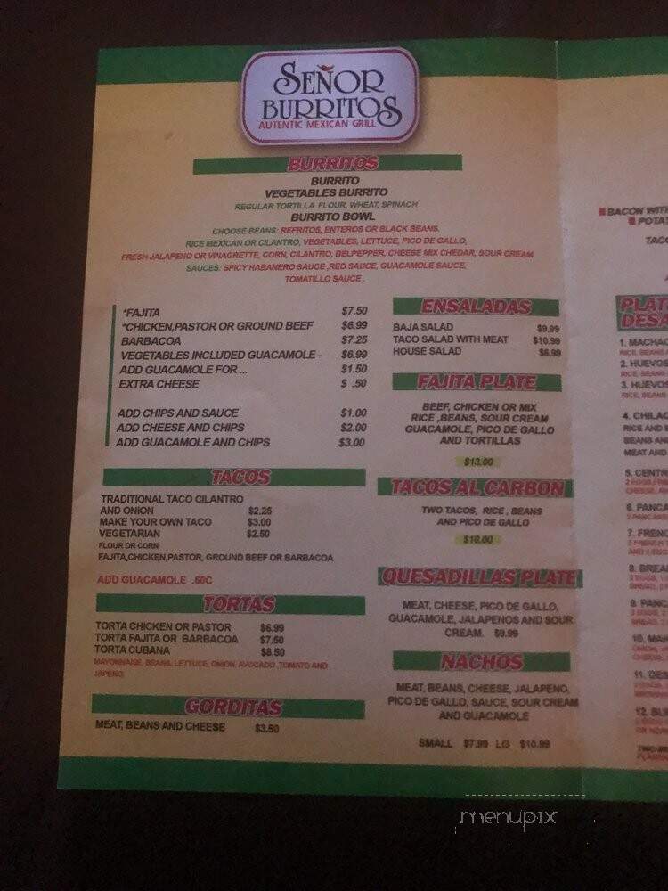 Senor Burritos Authentic Mexican Grill - Houston, TX