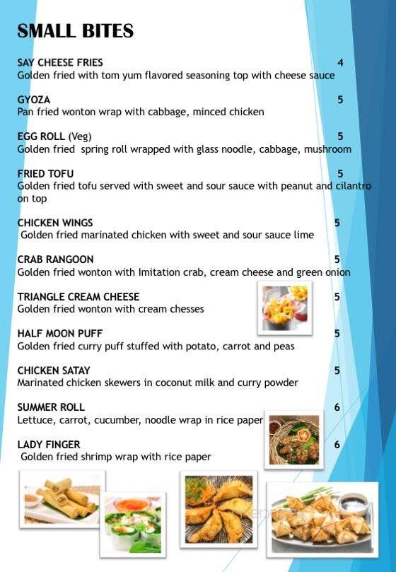 La Moon Thai Eatery - San Diego, CA menu_pic