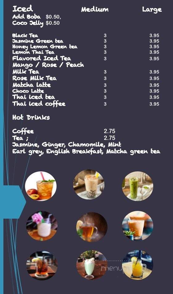 La Moon Thai Eatery - San Diego, CA menu_pic