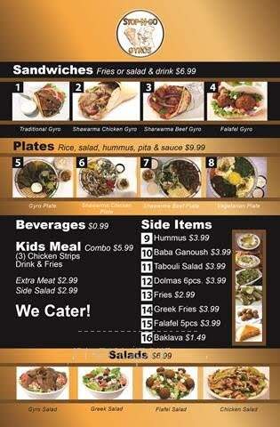 Stop-N-GO Gyros - North Richland Hills, TX menu_pic