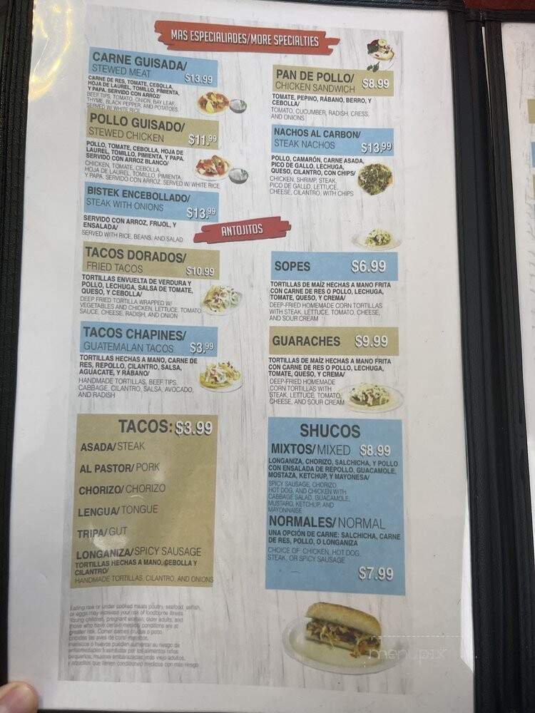 Tienda Y Panaderia Guatemalteca - Indianapolis, IN menu_pic