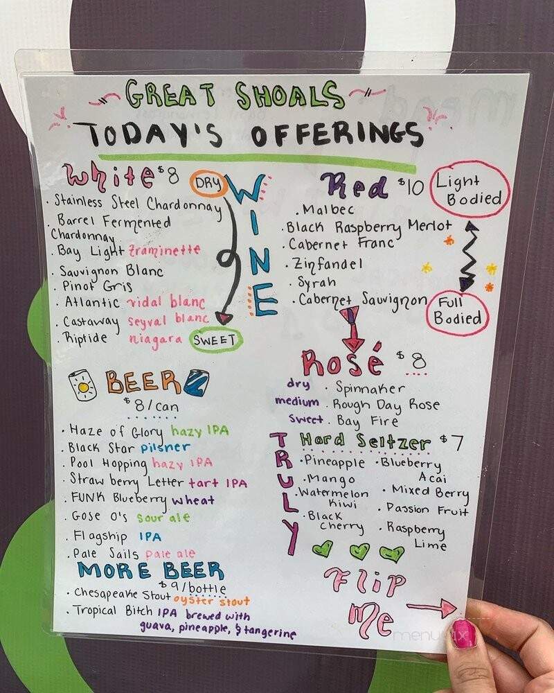 Great Shoals Takoma Park - Takoma Park, MD menu_pic