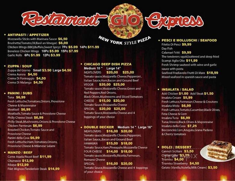 Restaurant Gio Express - Hialeah, FL menu_pic