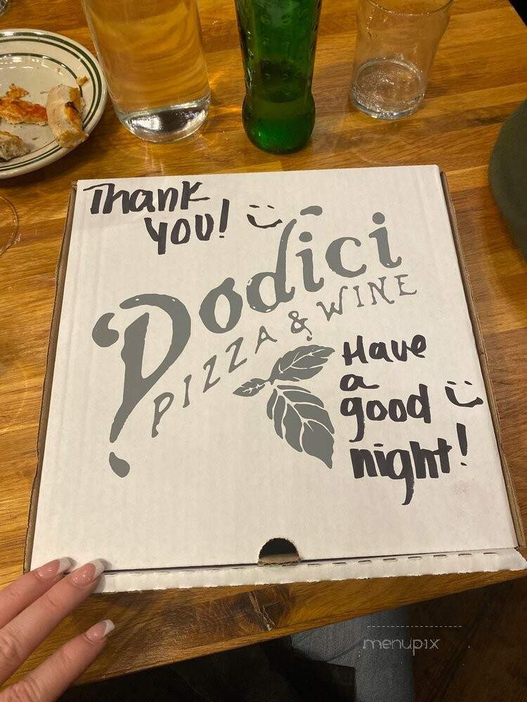 Dodici Pizza & Wine - Brownsville, TX menu_pic