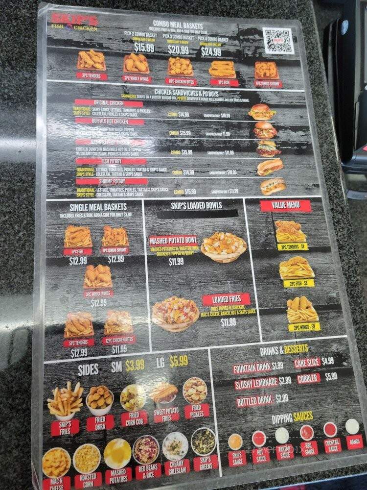 Skip's Fish & Chicken - Sacramento, CA menu_pic