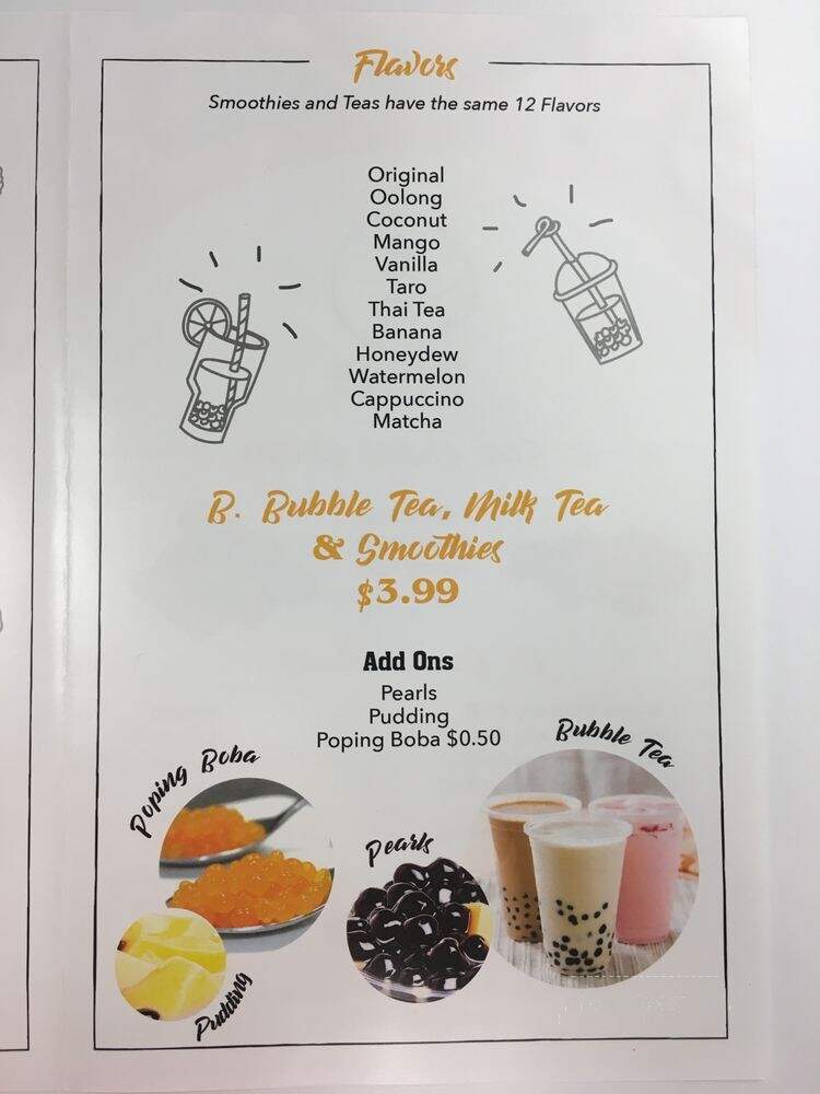 True Taste Fried Chicken & Bubble Tea - Davenport, FL menu_pic