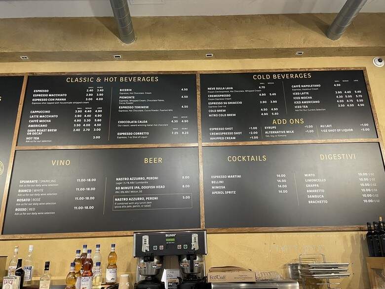 Lavazza - Chicago, IL menu_pic