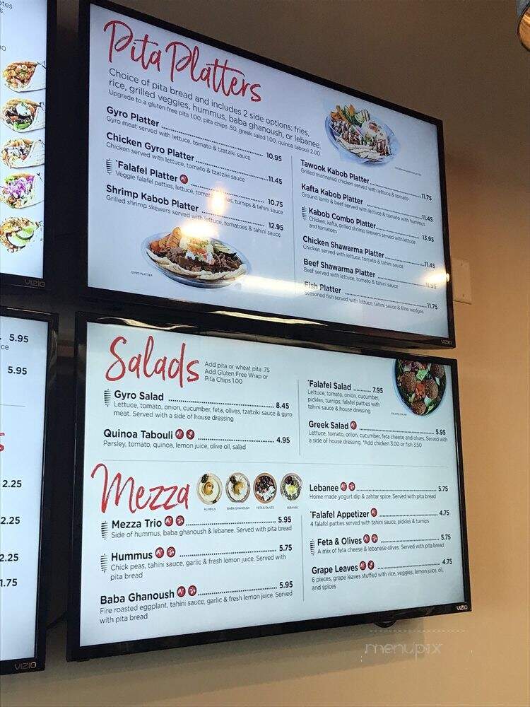 Pita Street Food - Greenville, SC menu_pic