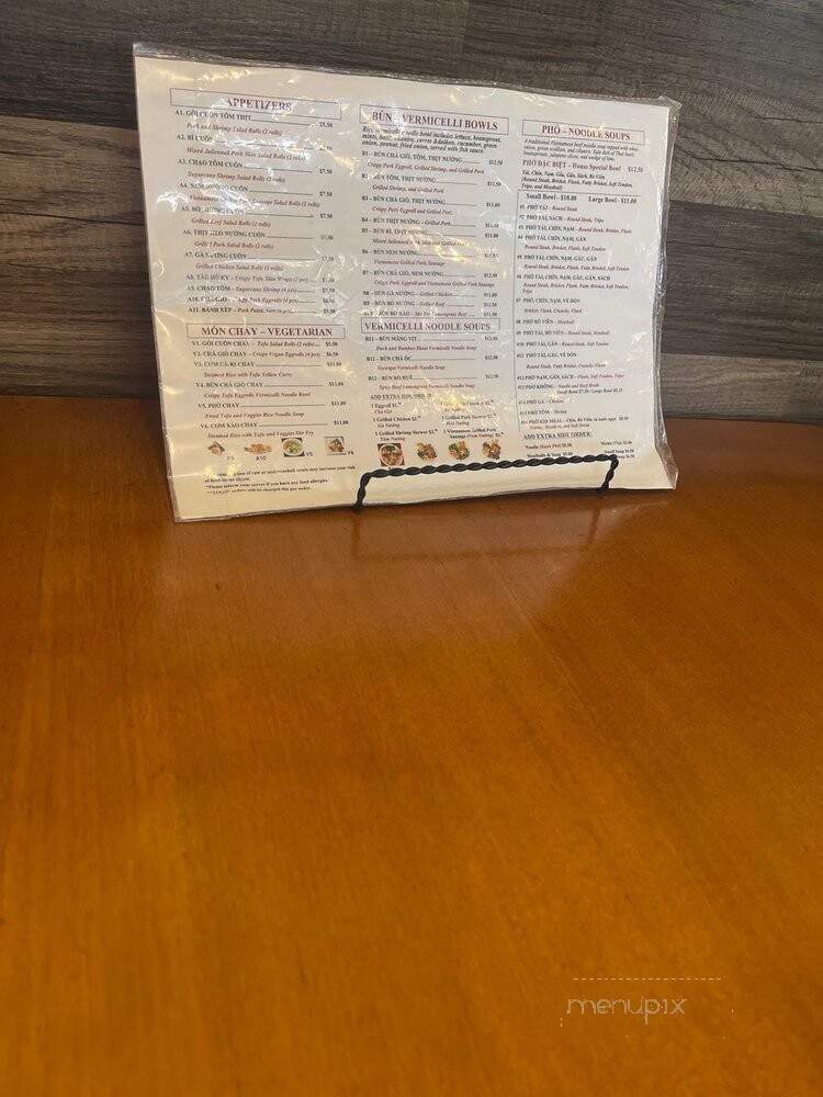 Bun and Pho House - Portland, OR menu_pic