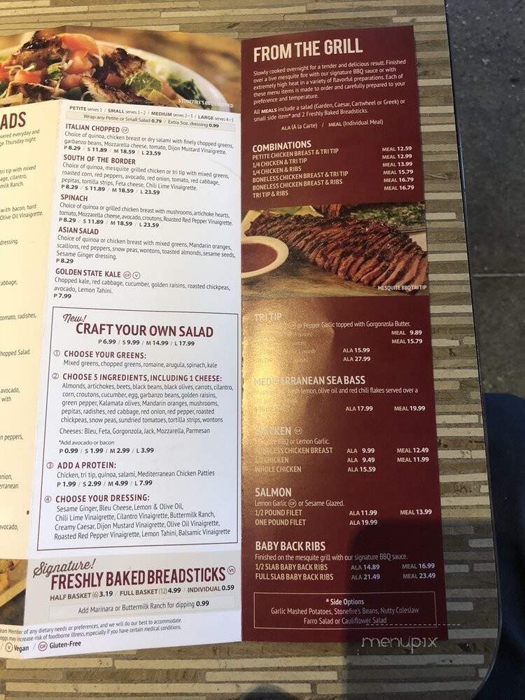 Stonefire Grill - Ventura, CA menu_pic