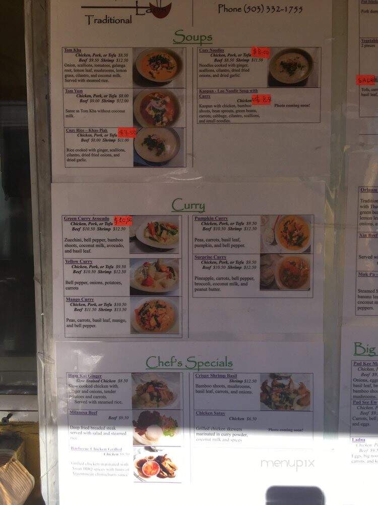 Luang Prabang - Portland, OR menu_pic